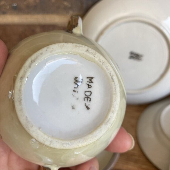 VTG Japan Childs LUSTERWARE TEA SET Random Pieces Lot Discoloration - Picture 11 of 16